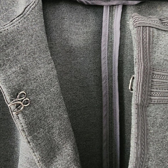 Torrid‎ Charcoal Gray Fitted Military Blazer Jacket Size Women's Plus 4X - Picture 6 of 13